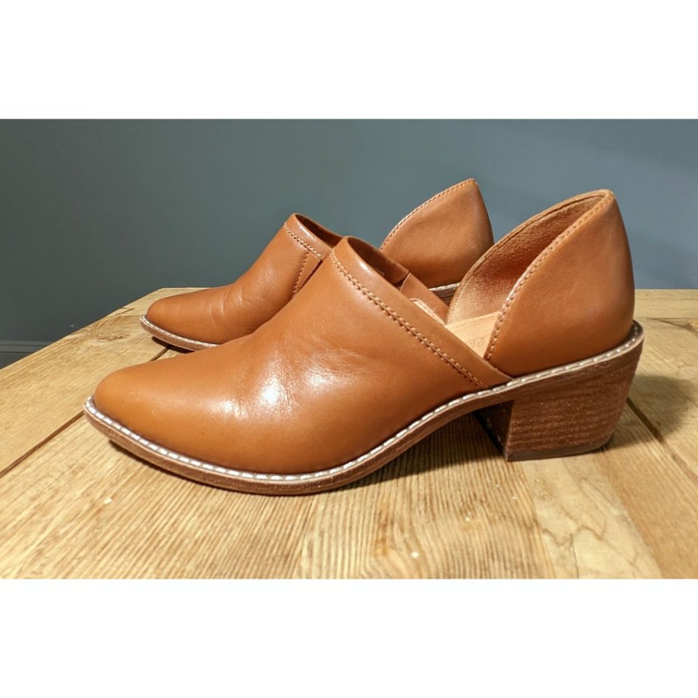 Madewell The Brady Lowcut Bootie in English Saddle, Size 7